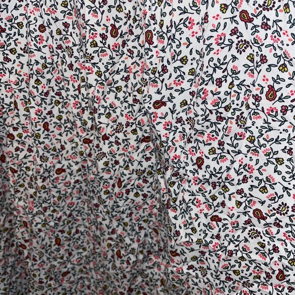 Sonoma Womens Floral Print Dress XL Adjustable Straps Sleeveless White Multi-Col - Picture 7 of 7